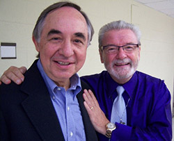 Photograph of Sir James Galway and Dr. Basil Rigas